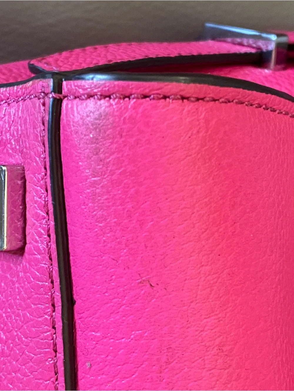 Michael Kors Hot Pink Leather Satchel